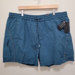 Cross Eyed Moose Mens Swim Hybrid Poolside Cargo Shorts Sz XXL 5 Pockets